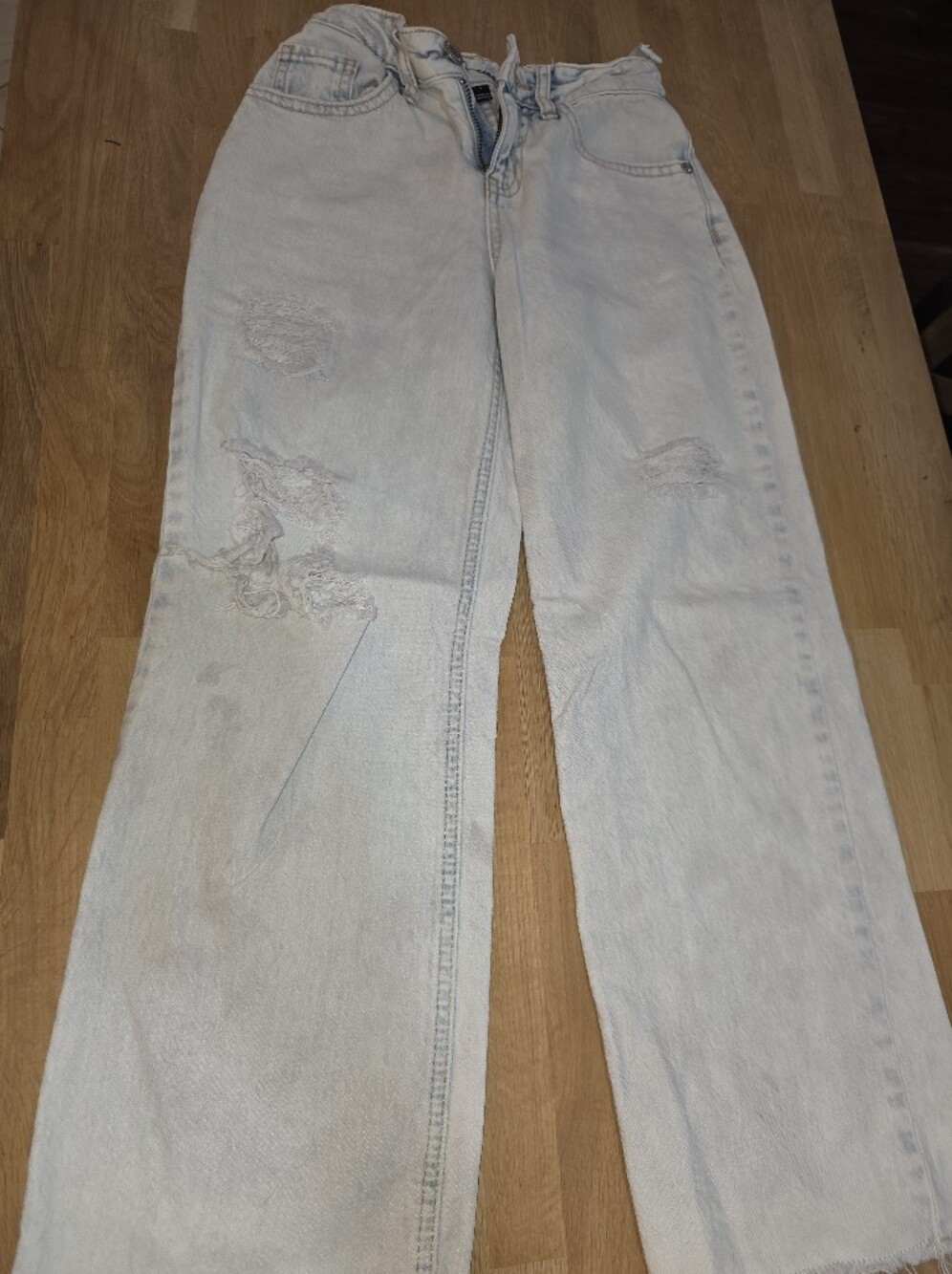 Art Class Girls Light Wash Wide Leg Jeans Sz 7 GUC